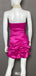 Elegant Strapless Sheath Short Mini Homecoming Dress,EPT623