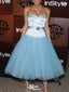 Elegant Strapless A-line Short Mini Homecoming Dress,EPT628