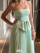 Casual Spaghetii Strap A-line Long Prom Dress Ideas, Evening Party Dresses,WGP1809