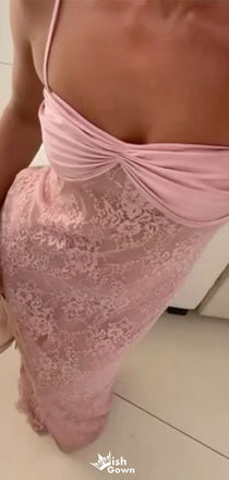 Sexy Spaghetii Strap Sheath Long Prom Dress Ideas, Evening Party Dresses,WGP1810