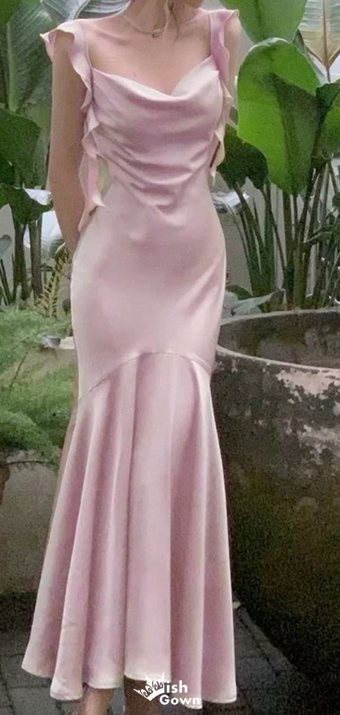 Elegant Spaghetii Strap Mermaid Long Prom Dress Ideas, Evening Party Dresses,WGP1817