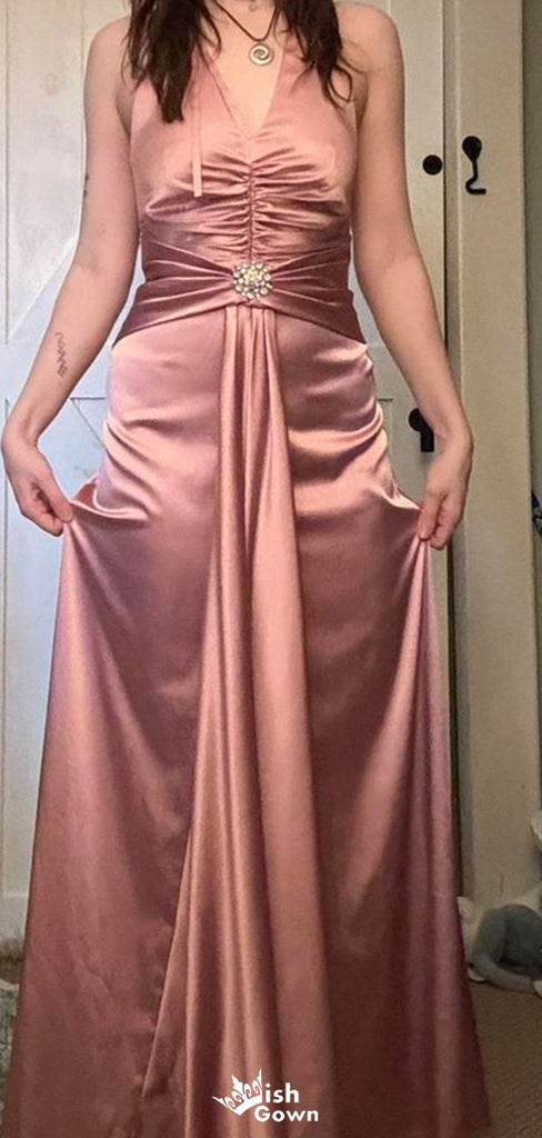 Elegant Halter Mermaid Long Prom Dress Ideas, Evening Party Dresses,WGP1822