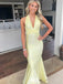 Sexy V-neck Criss-Cross Halter Strap Mermaid  Long Prom Dress Ideas, Evening Party Dresses,WGP1103