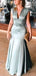 Elegant V-neck Mermaid Long Prom Dress Ideas, Evening Party Dresses,WGP1848