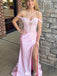 Elegant Off-shoulder Mermaid Lace Long Prom Dress Ideas, Evening Party Dresses,WGP1190