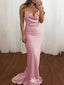 Sexy V-neck Spaghetti Strap Mermaid  Long Prom Dress Ideas, Evening Party Dresses,WGP1104