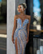 Unique Blue Sweetheart Mermaid Long Prom Dress Ideas, Evening Party Dresses,WGP1971