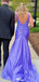 Elegant V-neck Notched Mermaid Long Prom Dress Ideas, Evening Party Dresses,WGP1195