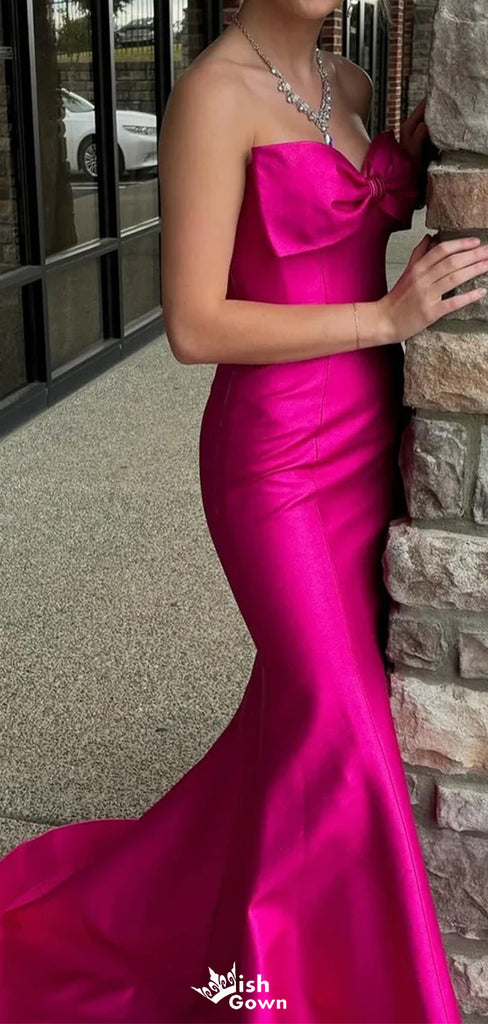 Elegant Sweetheart Strapless Unique Mermaid Long Prom Dress Ideas, Evening Party Dresses,WGP1196