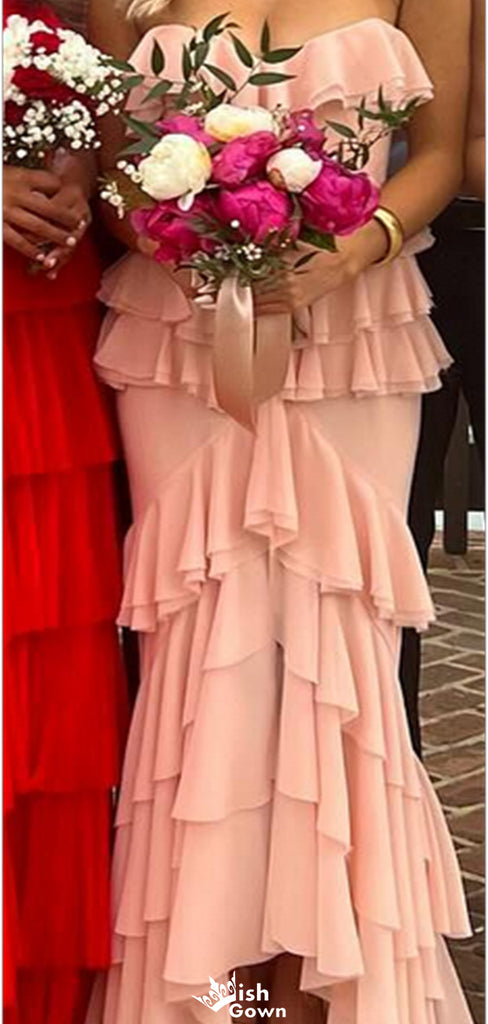 Elegant Strapless Sweetheart Sheath Long Prom Dress Ideas, Evening Party Dresses,WGP1240
