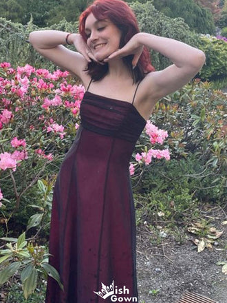 Casual Spaghetti Strap Straight Across A-line Long Prom Dress Ideas, Evening Party Dresses,WGP1246