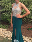 Elegant Halter Beadings Mermaid Long Prom Dress Ideas, Evening Party Dresses,WGP1259