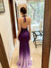 Unique Purple V-Neck Mermaid Long Prom Dress Ideas, Evening Party Dresses,WGP1842
