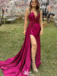 Sexy V-neck Notched Strapless Mermaid Long Prom Dress Ideas, Evening Party Dresses,WGP1295
