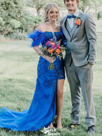 Gorgeous Off-shoulder Mermaid Long Prom Dress Ideas, Evening Party Dresses,WGP1302