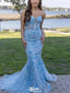 Gorgeous Sweetheart Notched Mermaid Long Prom Dress Ideas, Evening Party Dresses,WGP1308