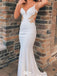Elegant V-neck Spaghetti Strap Mermaid Long Prom Dress Ideas, Evening Party Dresses,WGP1312