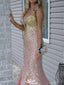 Gorgeous Deep V-neck Strapless Mermaid Long Prom Dress Ideas, Evening Party Dresses,WGP1360