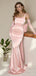Elegant Pink Spaghetti Strap Mermaid Long Prom Dress Ideas, Evening Party Dresses,WGP1801