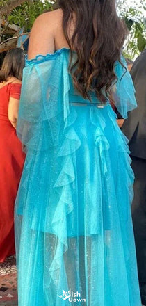 Casual Sweetheart Off-shoulder Lace A-line Long Prom Dress Ideas, Evening Party Dresses,WGP1389