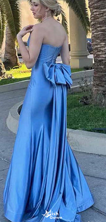 Formal Bateau Strapless Mermaid Long Prom Dress Ideas, Evening Party Dresses,WGP1393