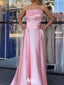 Elegant Strapless Straight Across A-line Long Prom Dress Ideas, Evening Party Dresses,WGP1407