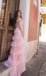 Charming Pink Sweetheart Side Slit Mermaid Long Prom Dress Ideas, Evening Party Dresses,WGP1954