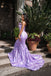 Sexy Sweetheart Lavender Applique Mermaid Long Prom Dress Ideas, Evening Party Dresses,WGP1600