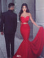 Sexy Red Sweetheart Mermaid Long Prom Dress Ideas, Evening Party Dresses,WGP1802