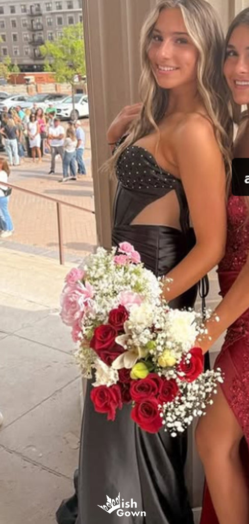 Sexy Sweetheart Strapless Mermaid Long Prom Dress Ideas, Evening Party Dresses,WGP1513