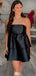 Formal Strapless Straight Across A-line Short Mini Homecoming Dress,EPT377