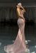 Shiny Pink Sweetheart Sleeveless Mermaid Long Prom Dress Ideas, Evening Party Dresses , WGP1895