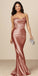 Elegant Coral Sweetheart Mermaid Long Prom Dress Ideas, Evening Party Dresses, WGP2040