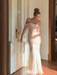 Floral Pink Off-Shoulder Mermaid Long Prom Dress Ideas, Evening Party Dresses,WGP1955