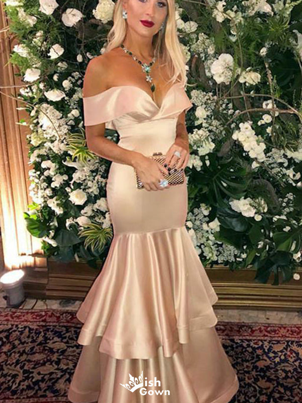 Formal Sweetheart Off-shoulder Mermaid Long Prom Dress Ideas, Evening Party Dresses,WGP1142