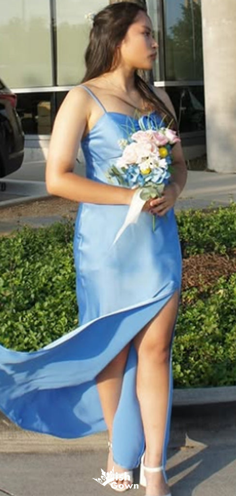 Elegant Spaghetti Strap Mermaid Long Prom Dress Ideas, Evening Party Dresses,WGP1528