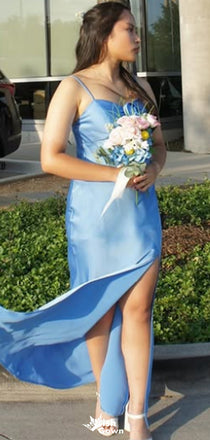 Elegant Spaghetti Strap Mermaid Long Prom Dress Ideas, Evening Party Dresses,WGP1528