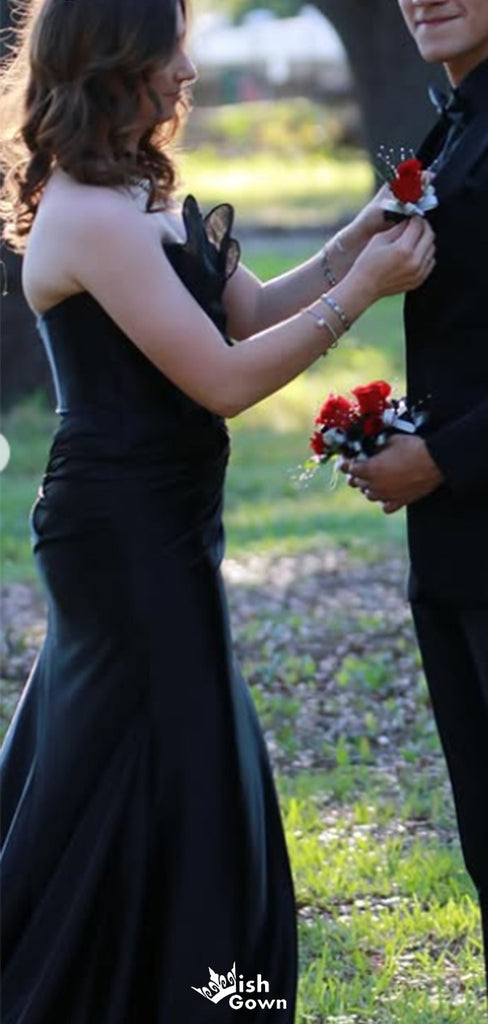 Formal Strapless Unique Mermaid Long Prom Dress Ideas, Evening Party Dresses,WGP1531