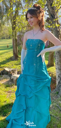 Elegant Strapless Sheath Long Prom Dress Ideas, Evening Party Dresses,WGP1537