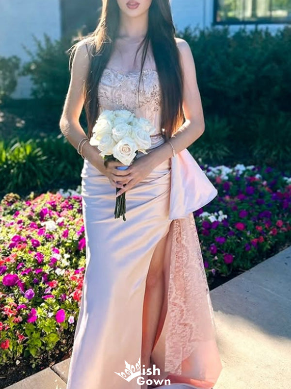 Gorgeous Strapless Mermaid Long Prom Dress Ideas, Evening Party Dresses,WGP1551