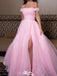 Elegant Off-shoulder A-line Long Prom Dress Ideas, Evening Party Dresses,WGP1555