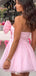 Unique Strapless A-line Short Mini Homecoming Dress,EPT416