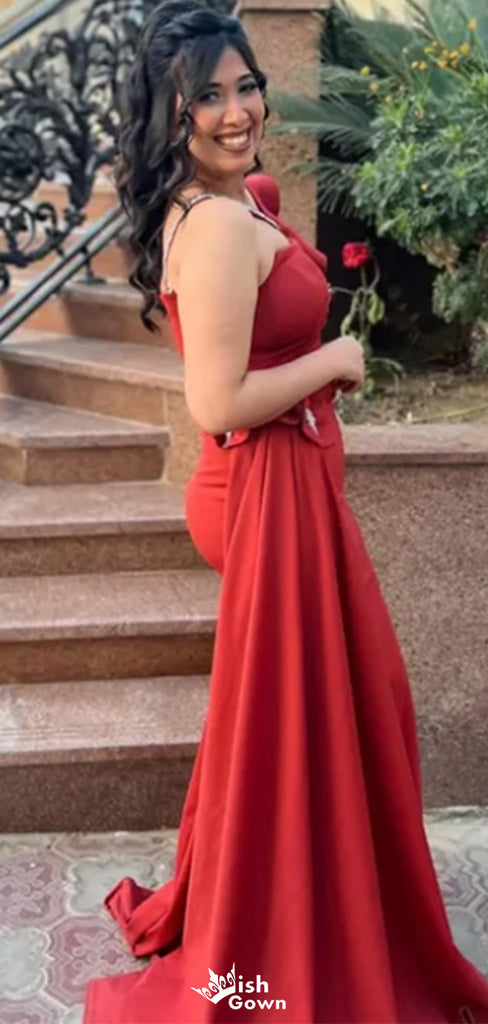 Gorgeous One-shoulder Unique Mermaid Long Prom Dress Ideas, Evening Party Dresses,WGP1568