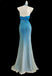 Unique Blue V-Neck Mermaid Long Prom Dress Ideas, Evening Party Dresses,WGP1895