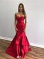 Gorgeous Red Sweetheart Mermaid Long Prom Dress Ideas, Evening Party Dresses,WGP1793
