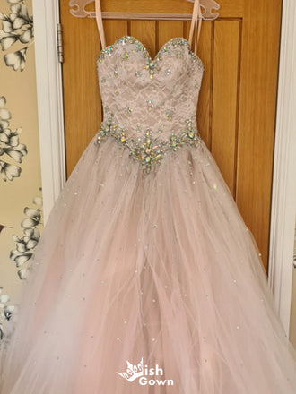 Elegant Spaghetti Strap Sweetheart A-line Long Prom Dress Ideas, Evening Party Dresses,WGP1573
