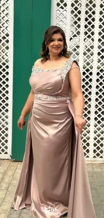 Elegant One-shoulder Mermaid Long Prom Dress Ideas, Evening Party Dresses,WGP1614