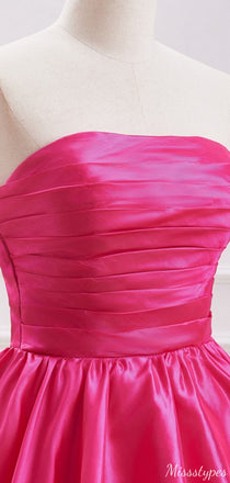 Elegant Strapless A-line Short Mini Homecoming Dress,EPT482