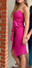 Elegant Spaghetti Strap Sheath Short Mini Homecoming Dress,EPT490