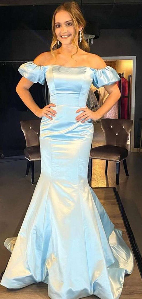 Sexy Green Mermaid Strapless High Slit Maxi Long Evening Prom Dresses,WGP259